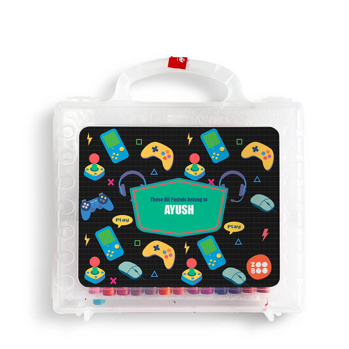 Personalised Video Game Faber-Castell Crayon Box for Kids - image 1