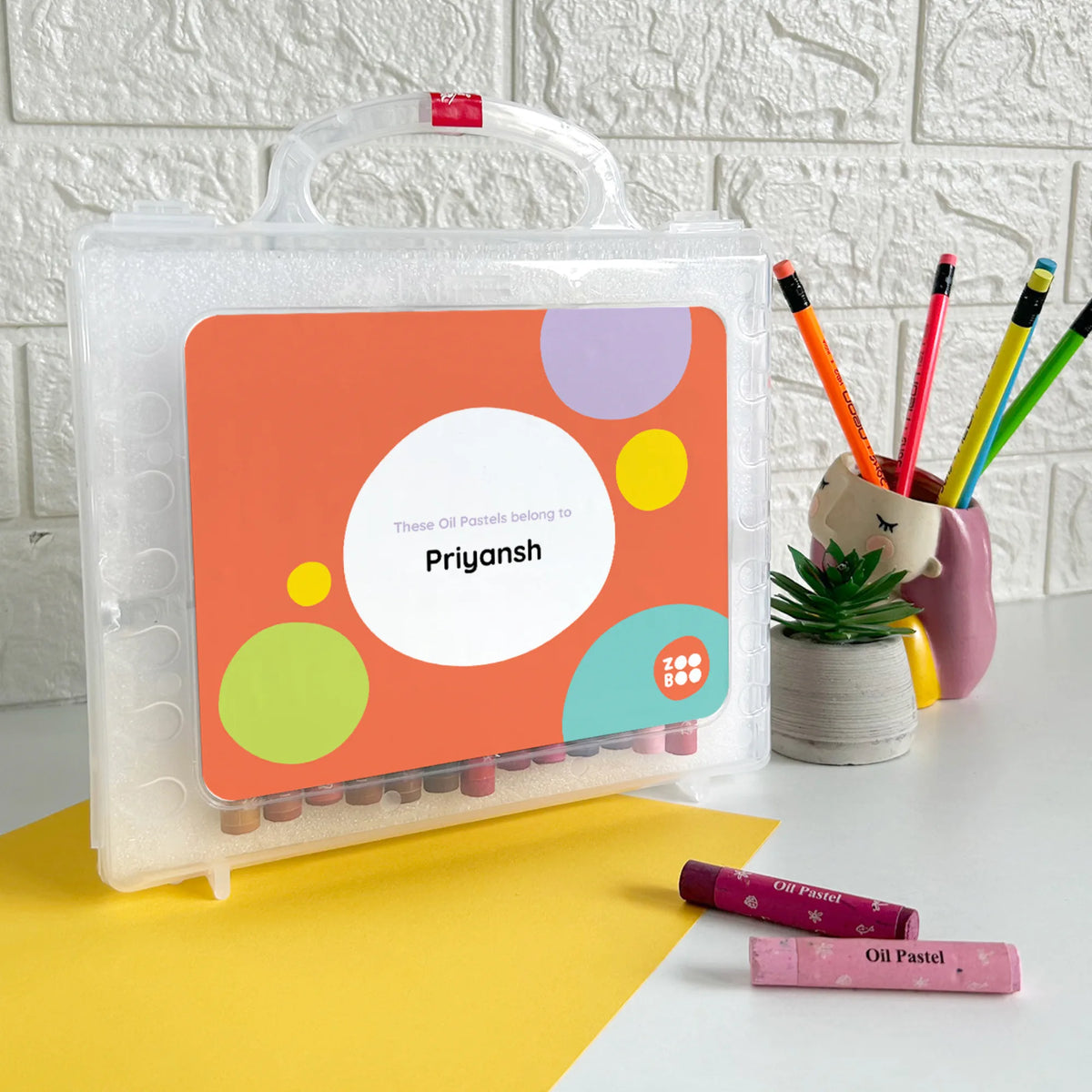 Personalised Zooboo Kids Faber-Castell Crayon Box for Kids - image 2