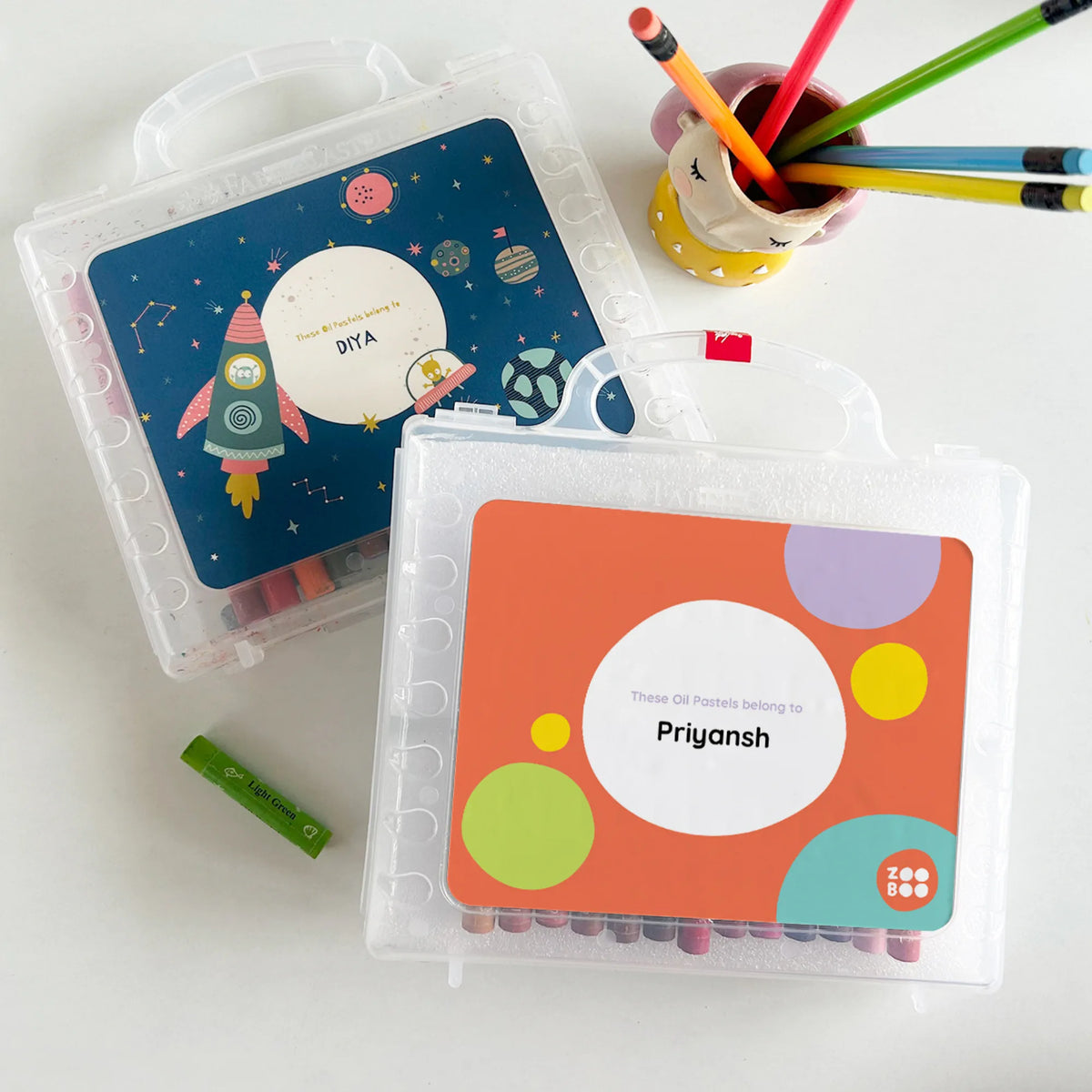 Personalised Zooboo Kids Faber-Castell Crayon Box for Kids - image 3