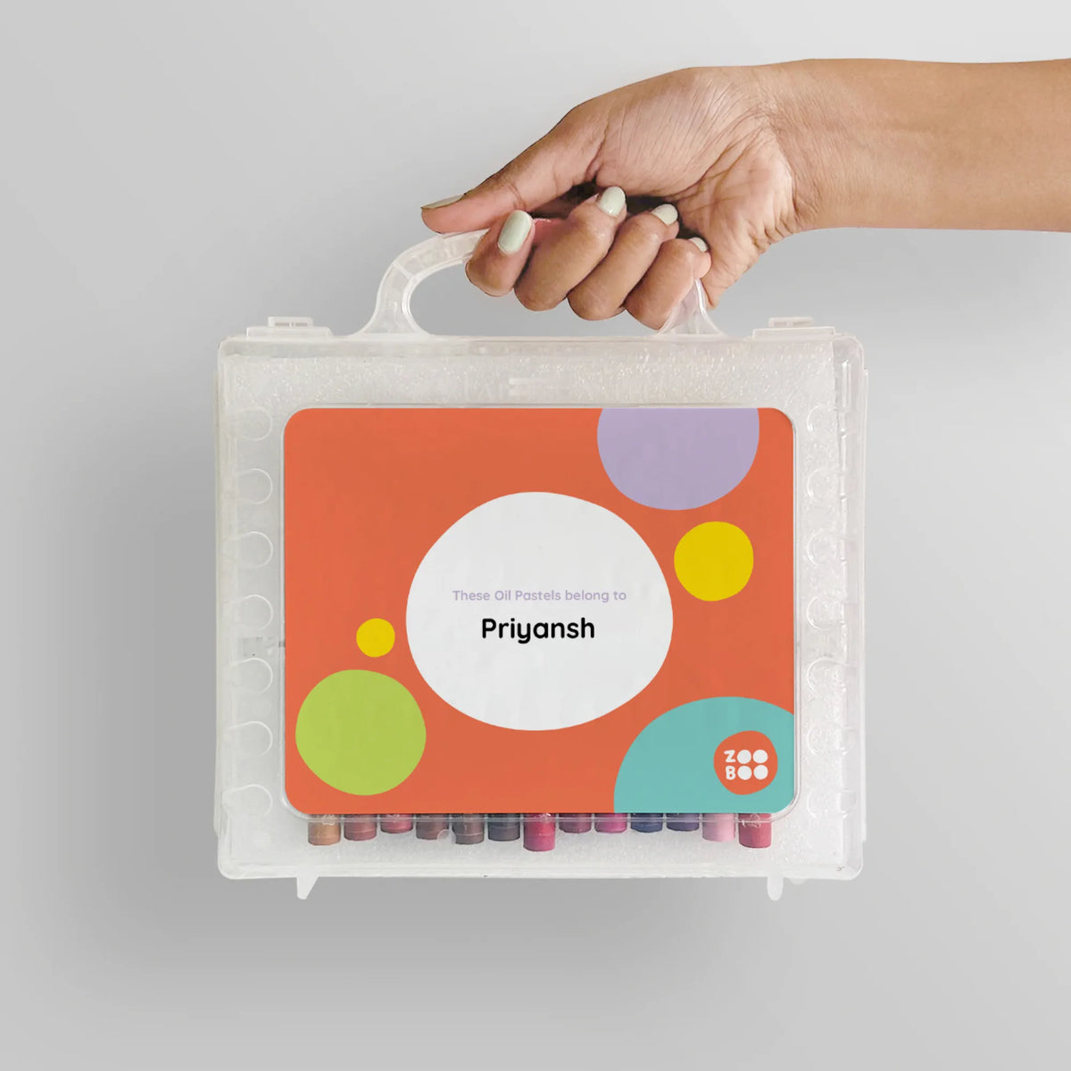 Personalised Zooboo Kids Faber-Castell Crayon Box for Kids - image 4