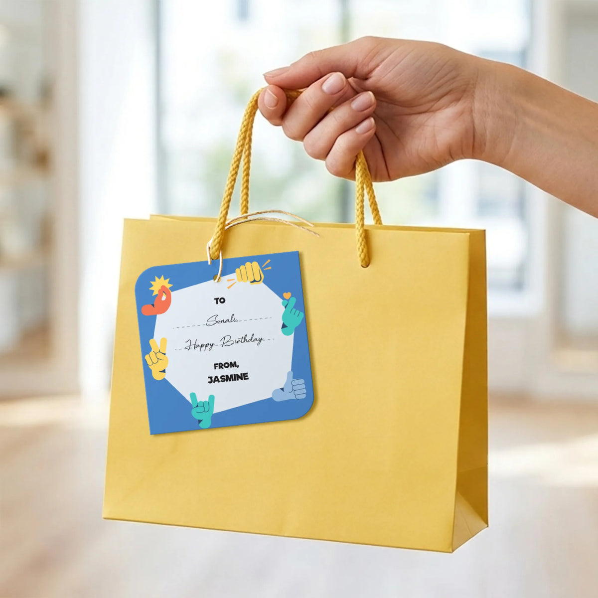 Personalised Emoji Moves Gift Tags  -  Set of 12 - image 3