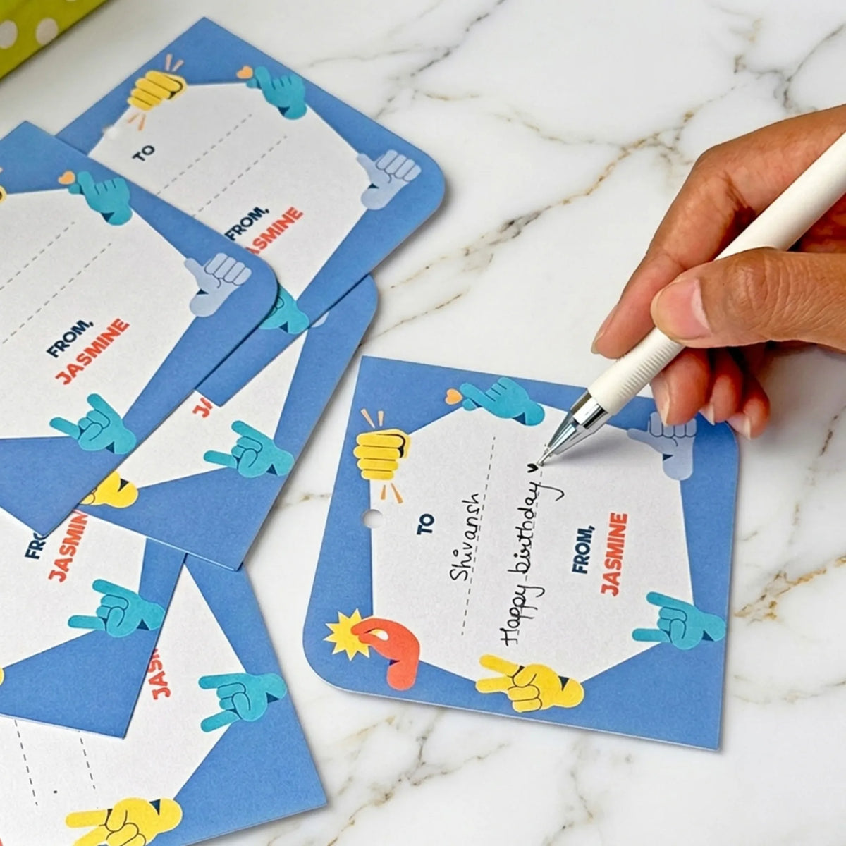 Personalised Emoji Moves Gift Tags  -  Set of 12 - image 5