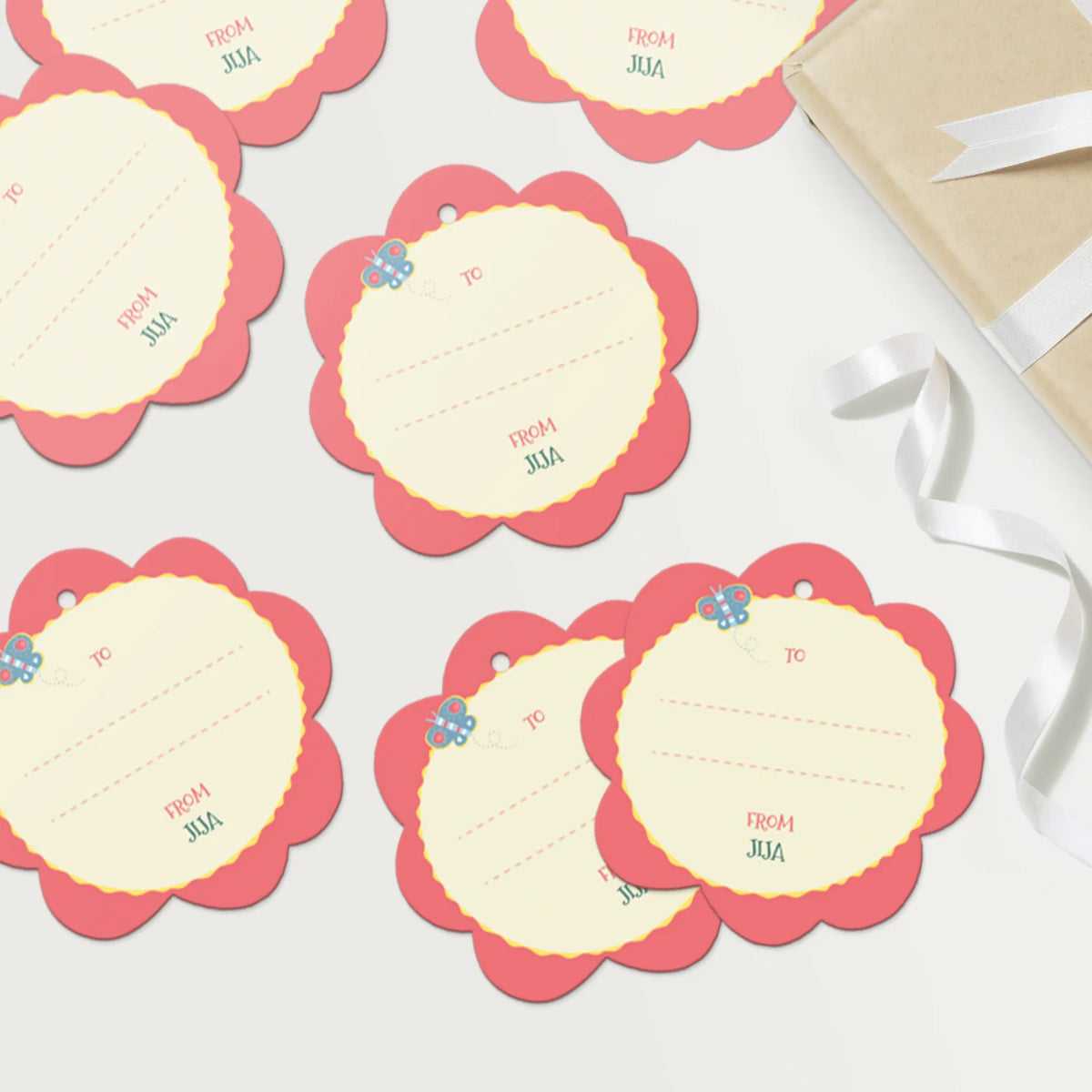 Personalised Enchanted Garden Gift Tags  -  Set of 12 - image 4