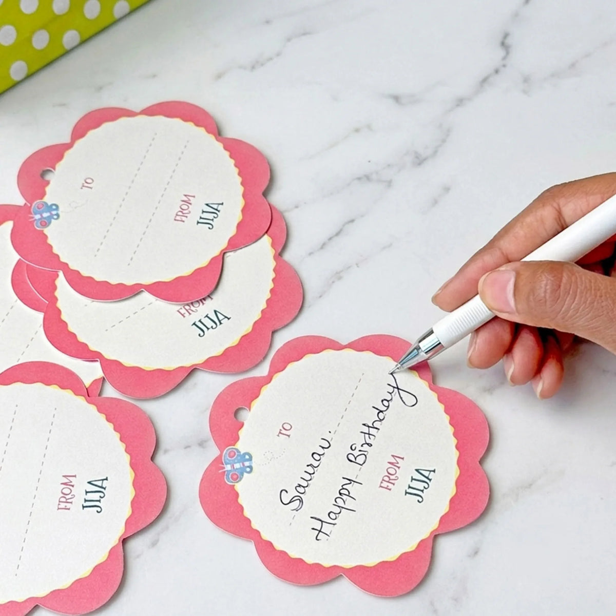 Personalised Enchanted Garden Gift Tags  -  Set of 12 - image 5