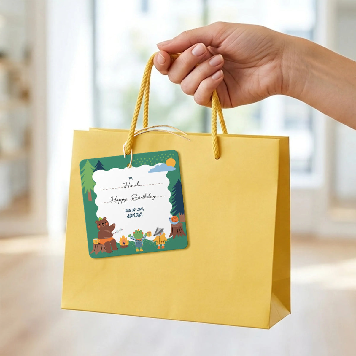 Personalised Into The Wild Gift Tags  -  Set of 12 - image 3