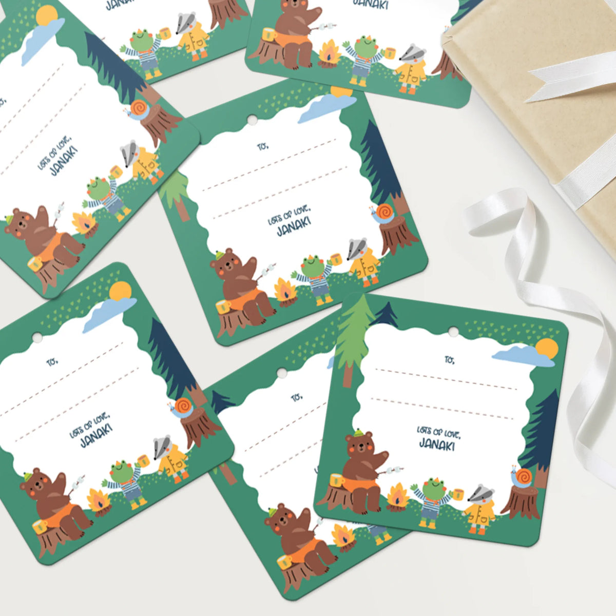 Personalised Into The Wild Gift Tags  -  Set of 12 - image 4