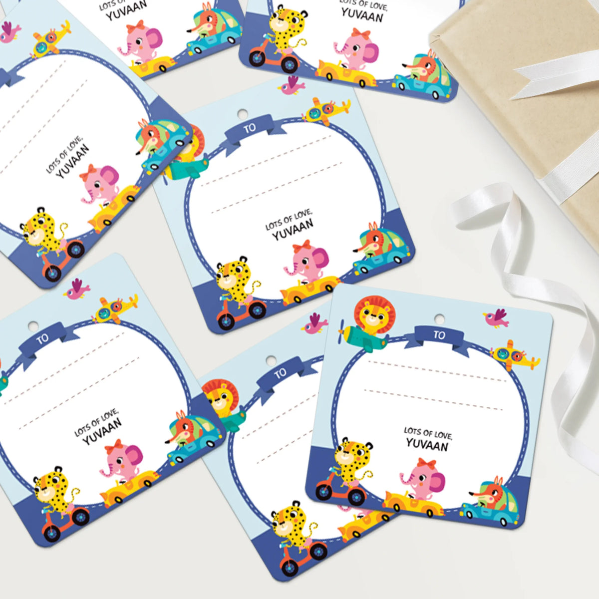 Personalised Let's Travel Gift Tags  -  Set of 12 - image 4