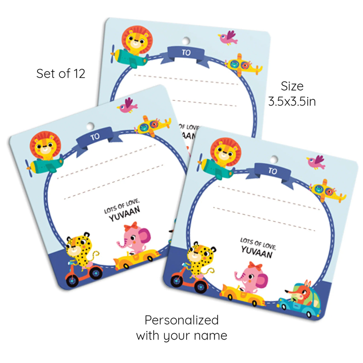 Personalised Let's Travel Gift Tags  -  Set of 12 - image 6