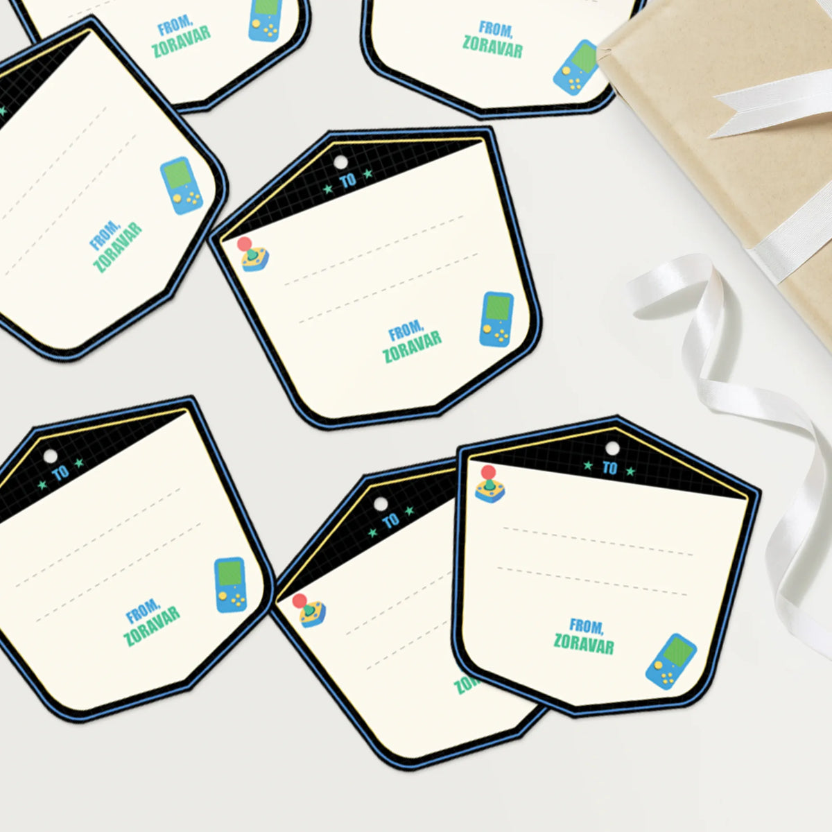 Personalised Video Game Gift Tags  -  Set of 12 - image 4