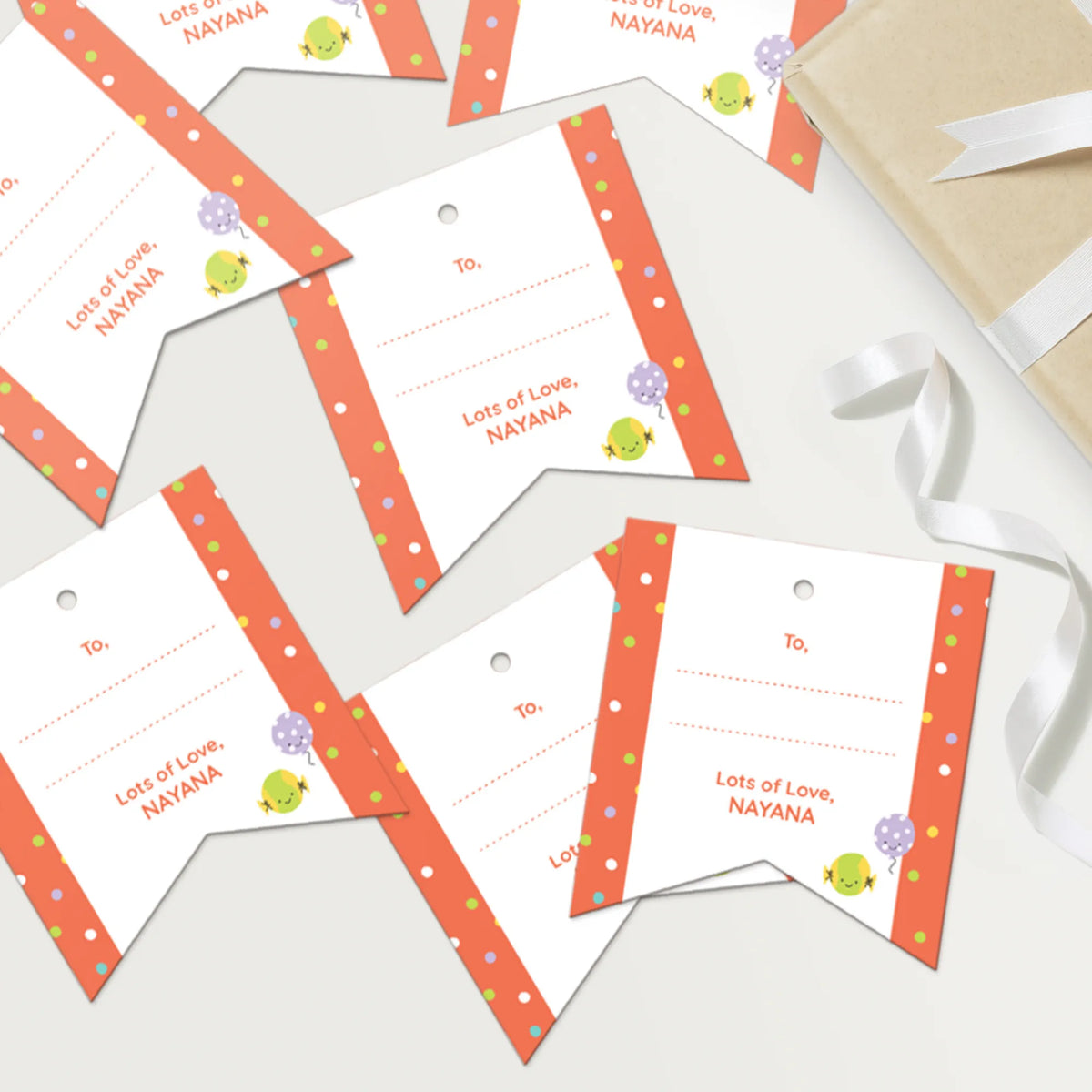 Personalised Zooboo Kids Gift Tags  -  Set of 12 - image 4