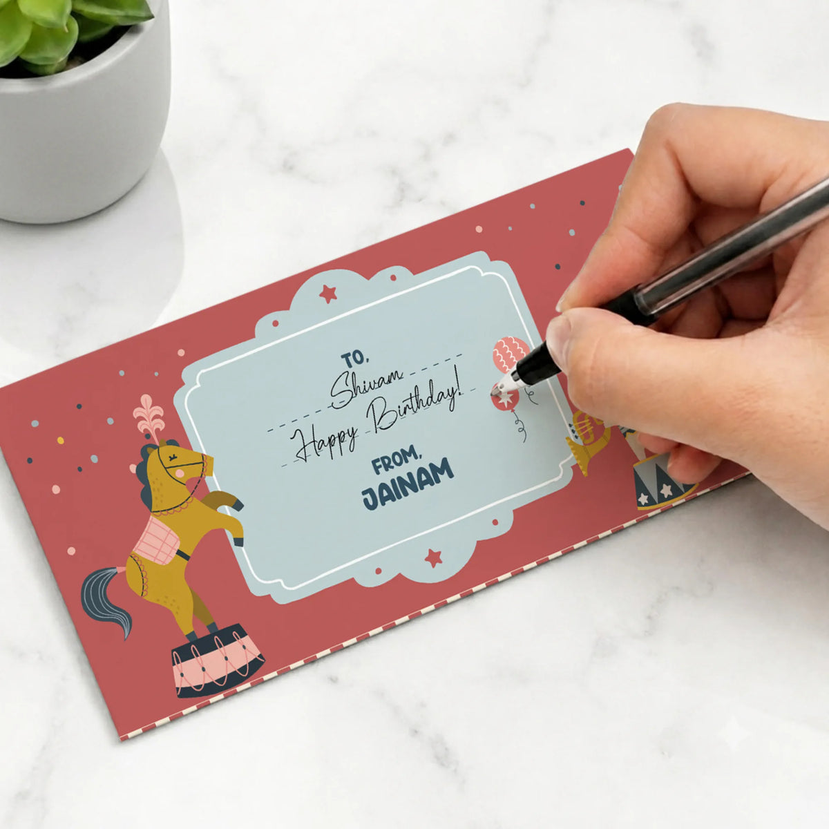 Personalised Animal Circus Money Envelopes (Set of 10) - image 5