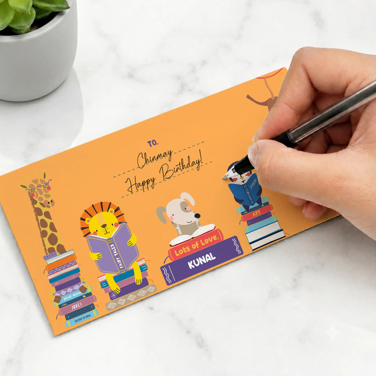 Personalised Animal Library Money Envelopes (Set of 10) - image 5