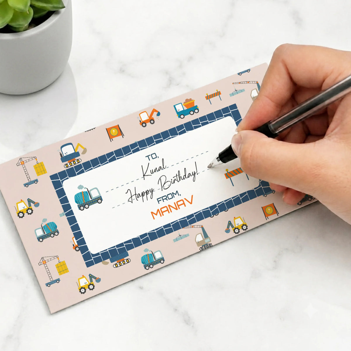 Personalised Construction Site Money Envelopes (Set of 10) - image 5