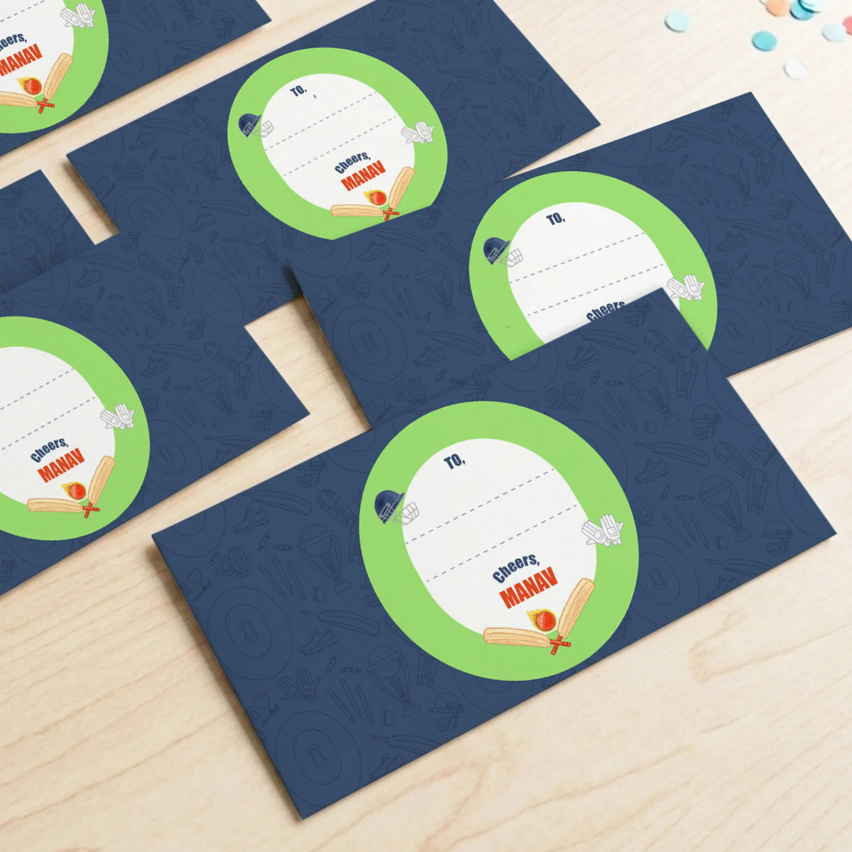 Personalised Cricket Buzz Money Envelopes (Set of 10) - image 2