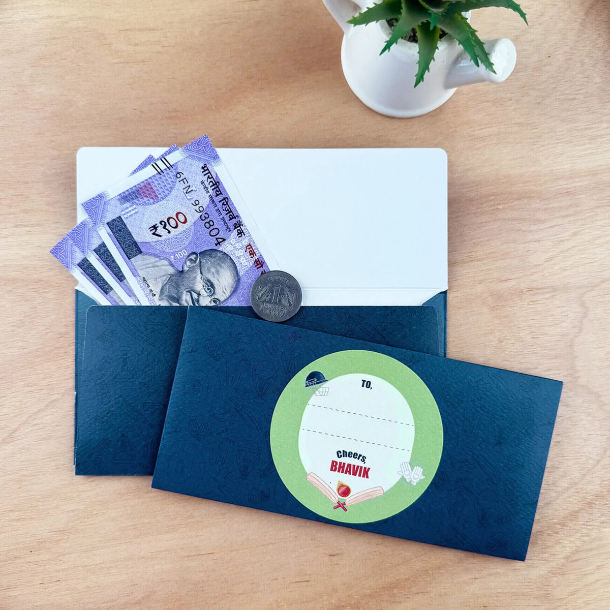 Personalised Cricket Buzz Money Envelopes (Set of 10) - image 3