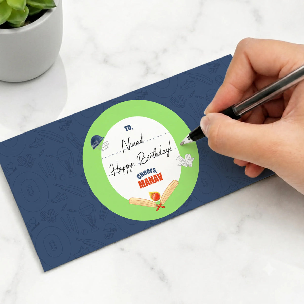 Personalised Cricket Buzz Money Envelopes (Set of 10) - image 5