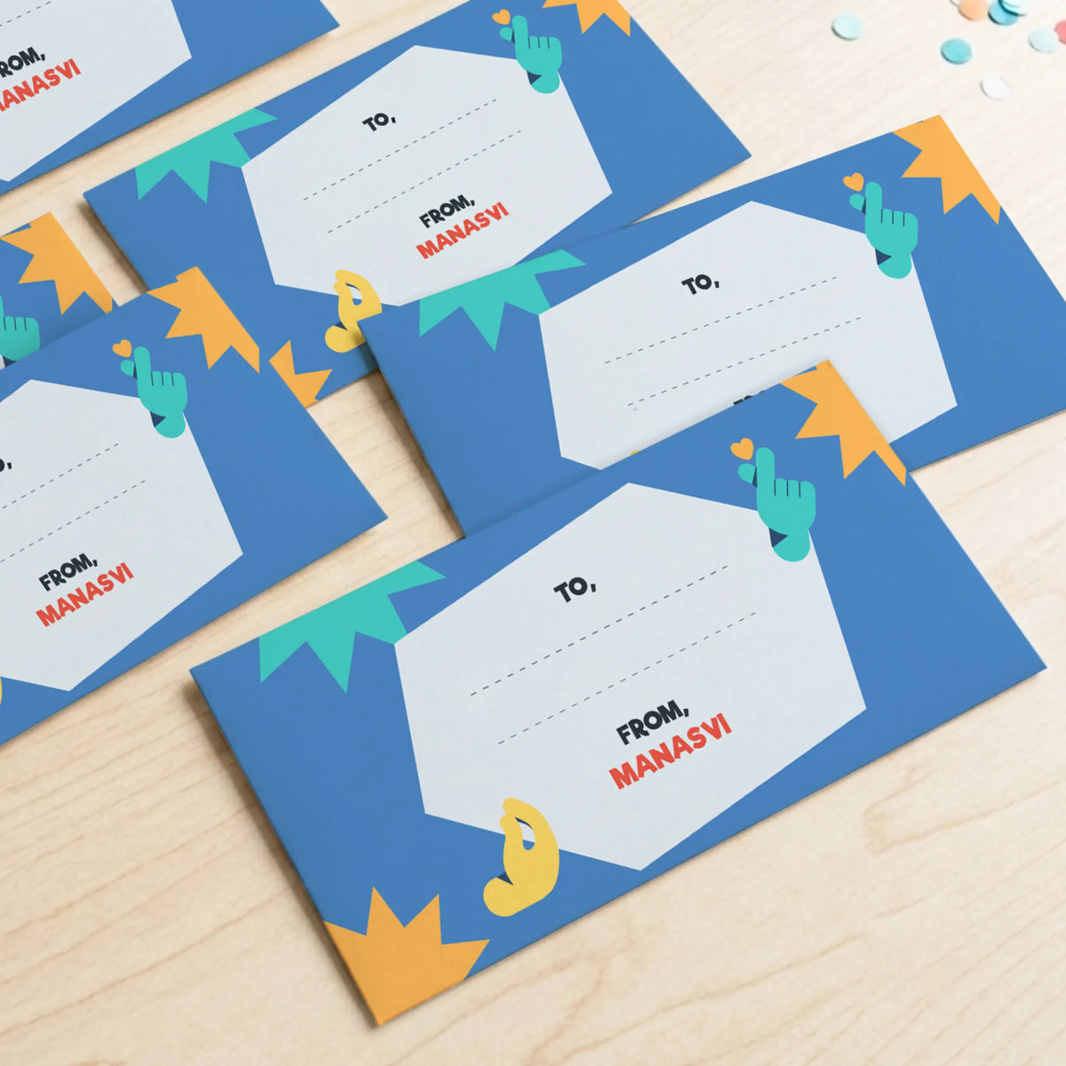 Personalised Emoji Moves Money Envelopes (Set of 10) - image 2
