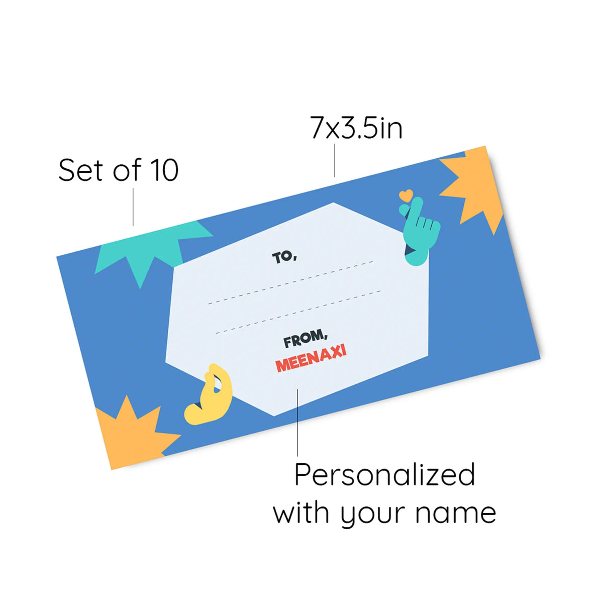 Personalised Emoji Moves Money Envelopes (Set of 10) - image 6