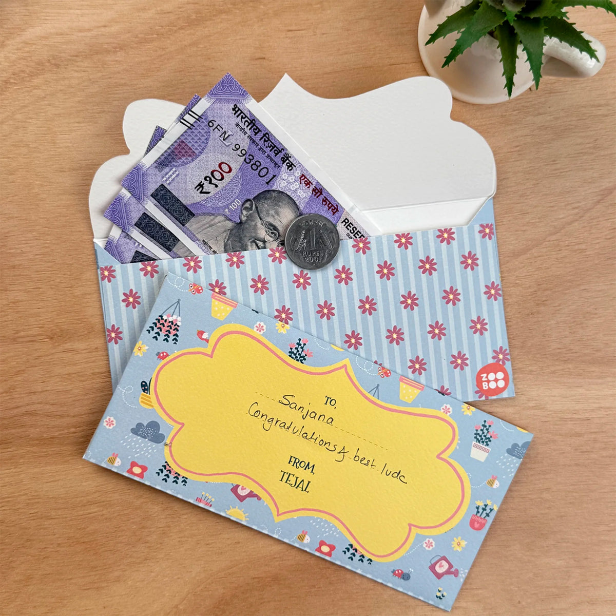 Personalised Enchanted Garden Money Envelopes (Set of 10) - image 3