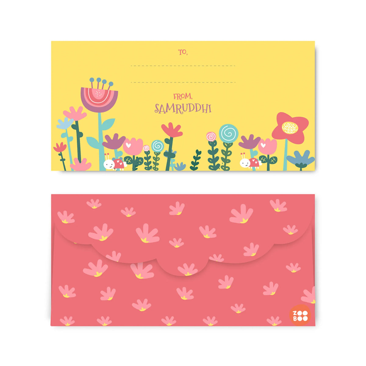 Personalised Flower Power Money Envelopes (Set of 10) - image 1