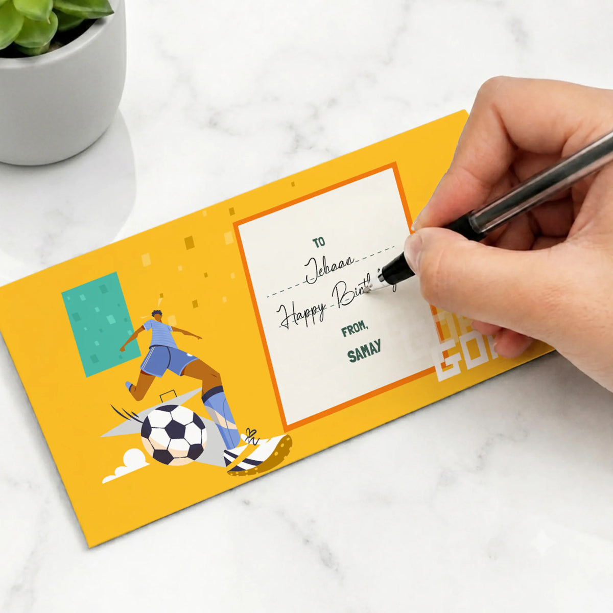 Personalised Football Goals Boy Money Envelopes (Set of 10) - image 5