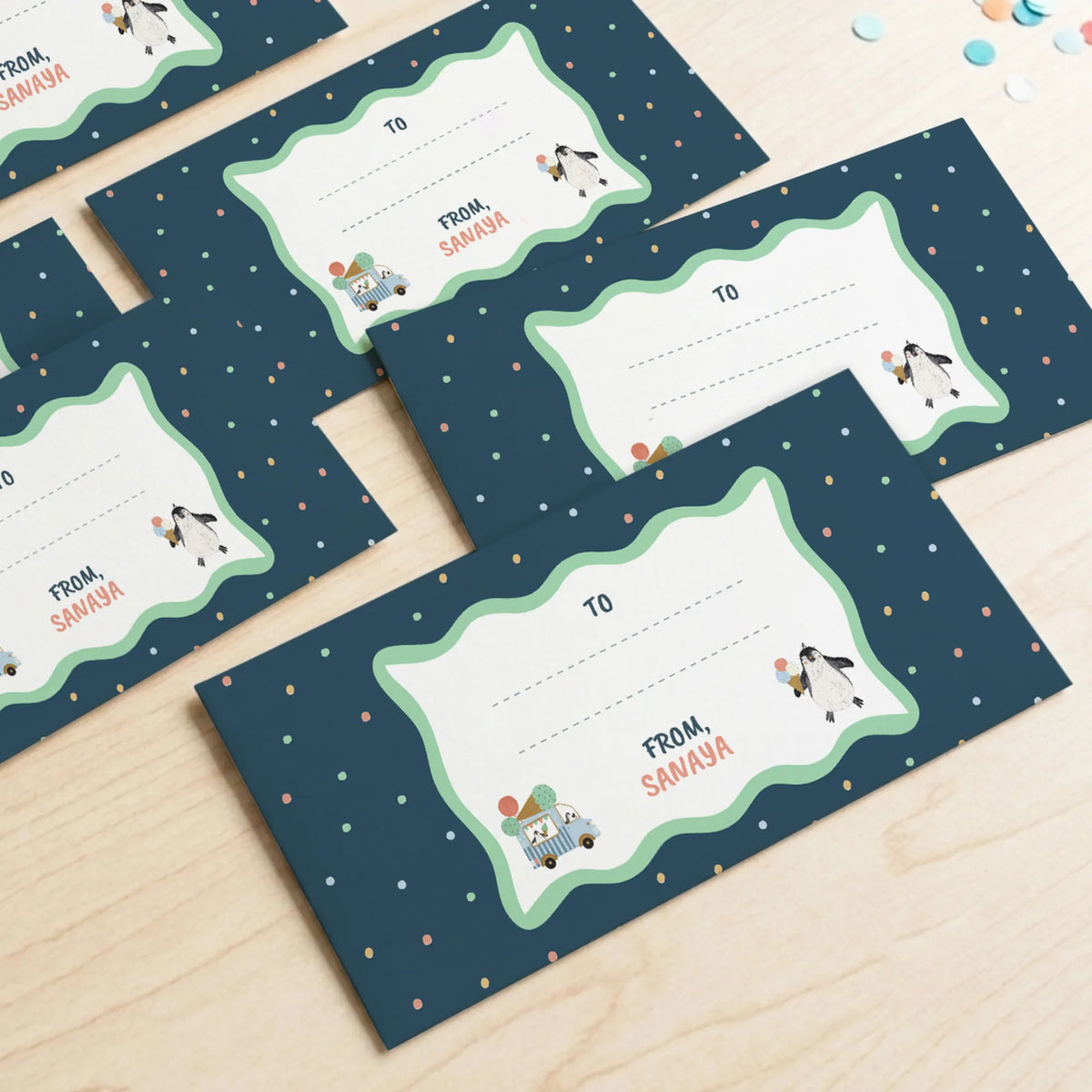 Personalised Ice Cream Fun Money Envelopes (Set of 10) - image 2