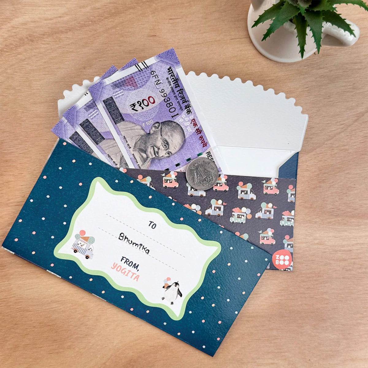 Personalised Ice Cream Fun Money Envelopes (Set of 10) - image 3