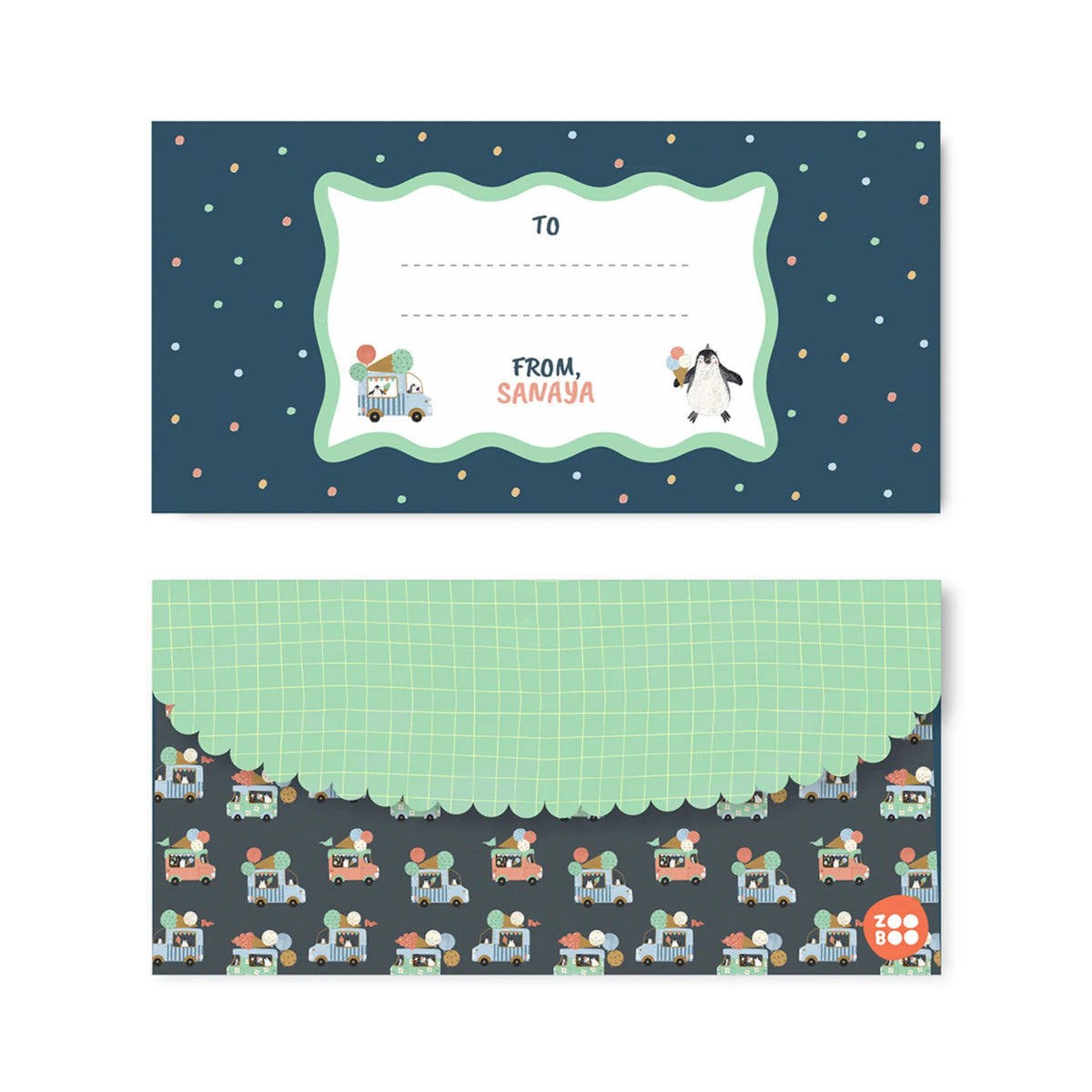 Personalised Ice Cream Fun Money Envelopes (Set of 10) - image 1