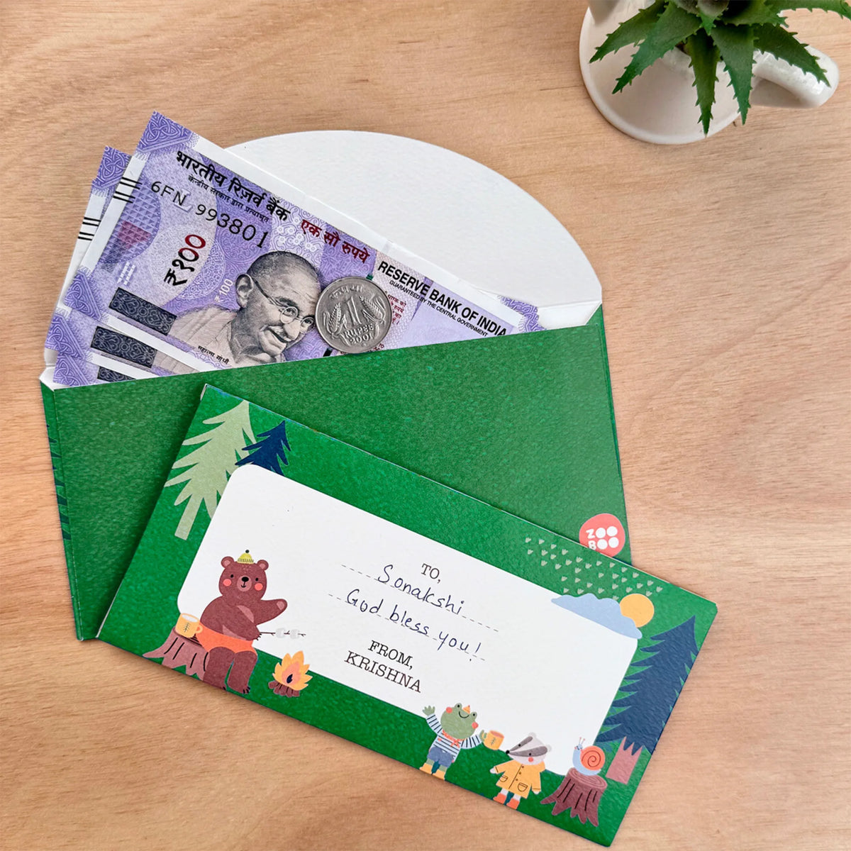 Personalised Into The Wild Money Envelopes (Set of 10) - image 3
