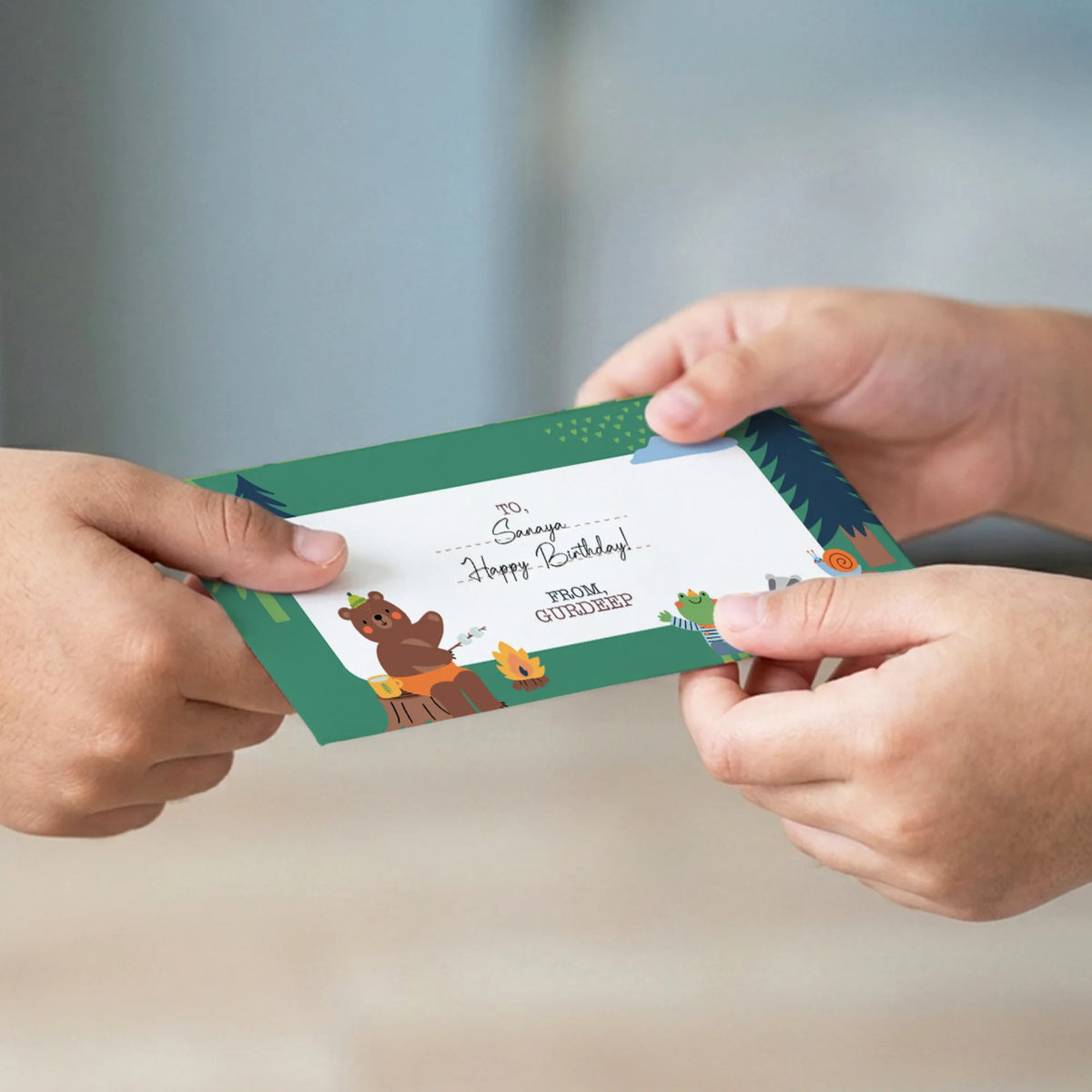 Personalised Into The Wild Money Envelopes (Set of 10) - image 4