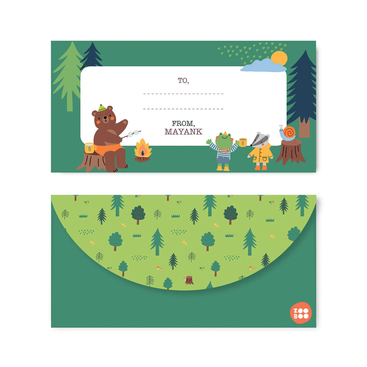 Personalised Into The Wild Money Envelopes (Set of 10) - image 1