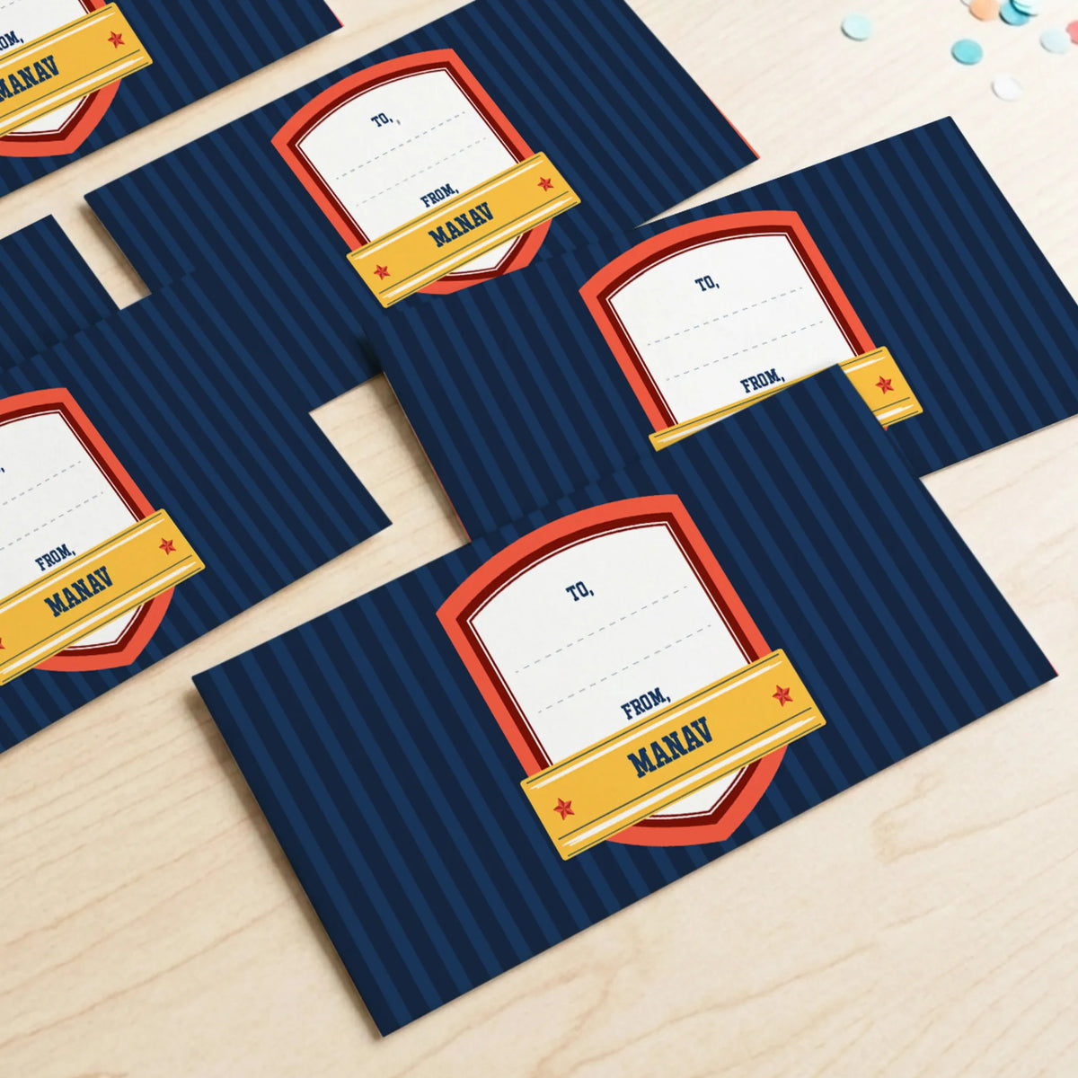 Personalised Jersey Number Money Envelopes (Set of 10) - image 2