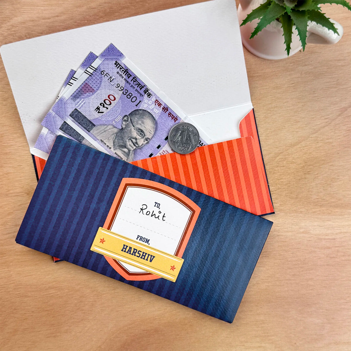 Personalised Jersey Number Money Envelopes (Set of 10) - image 3
