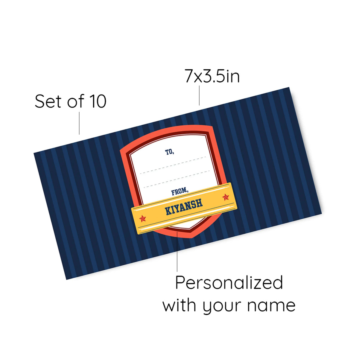 Personalised Jersey Number Money Envelopes (Set of 10) - image 6