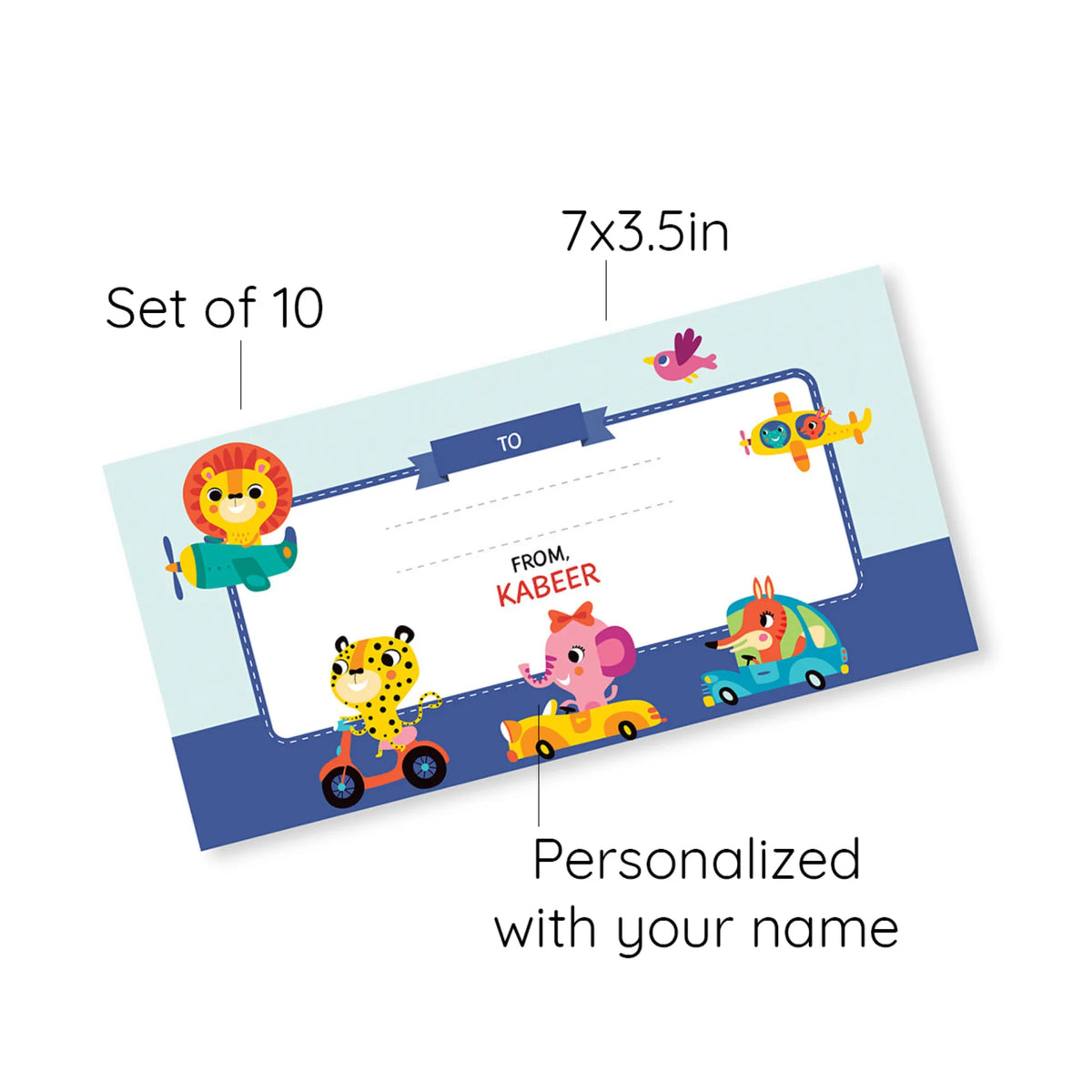 Personalised Let's Travel Money Envelopes (Set of 10) - image 6
