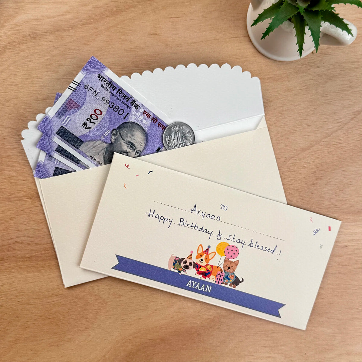 Personalised Paw Party Money Envelopes (Set of 10) - image 3