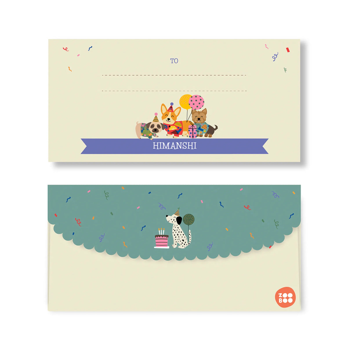 Personalised Paw Party Money Envelopes (Set of 10) - image 1