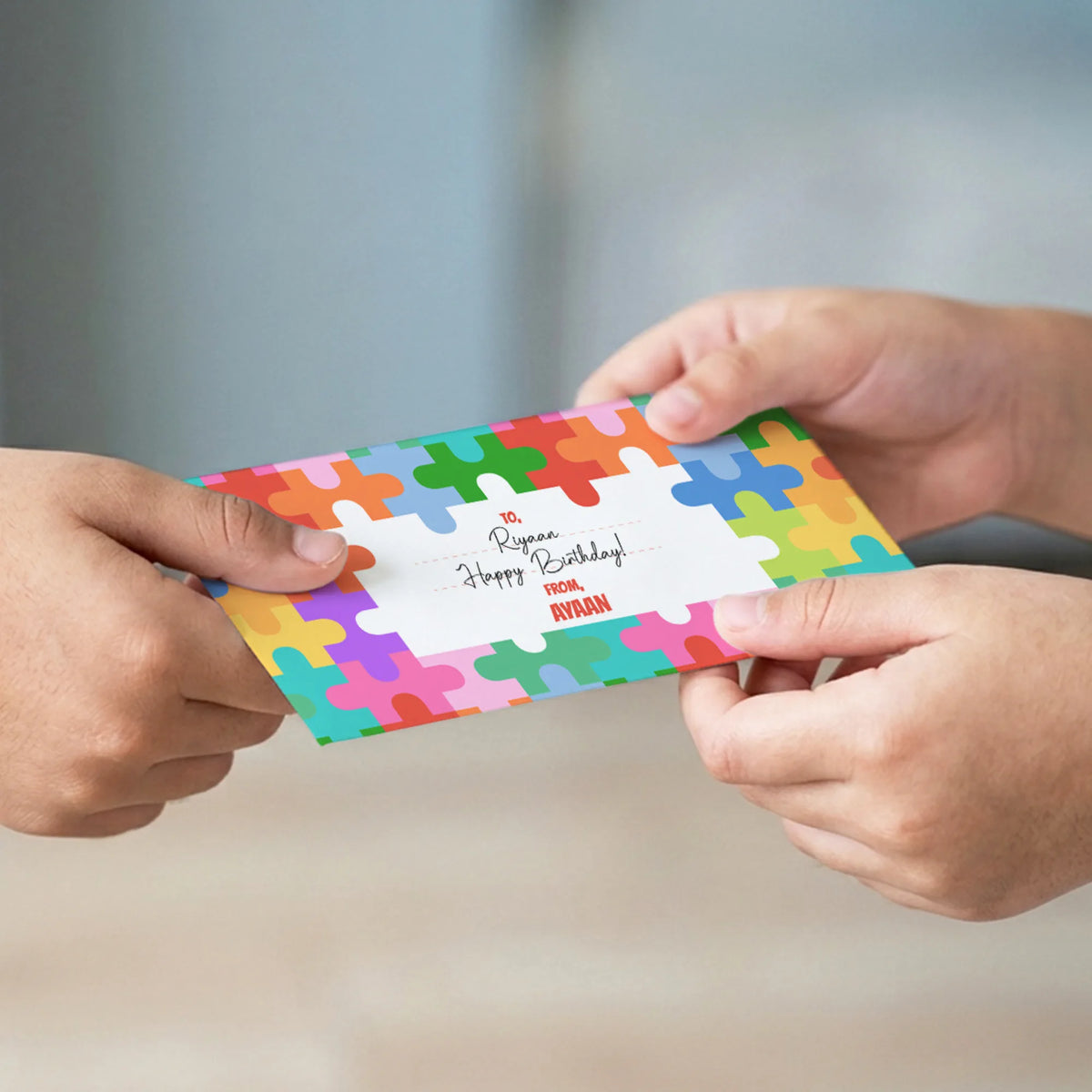Personalised Puzzle Pop Money Envelopes (Set of 10) - image 4