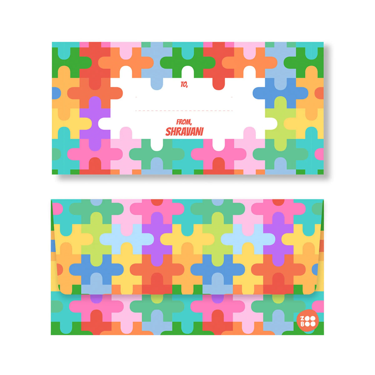 Personalised Puzzle Pop Money Envelopes (Set of 10) - image 1
