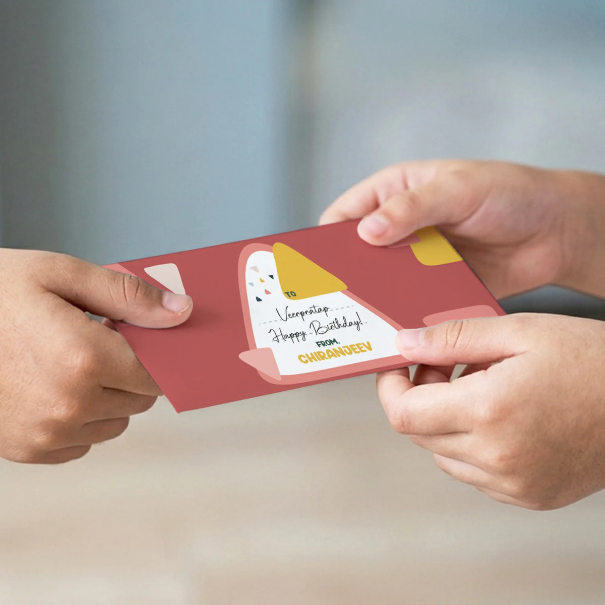 Personalised Triangle Tango Money Envelopes (Set of 10) - image 4