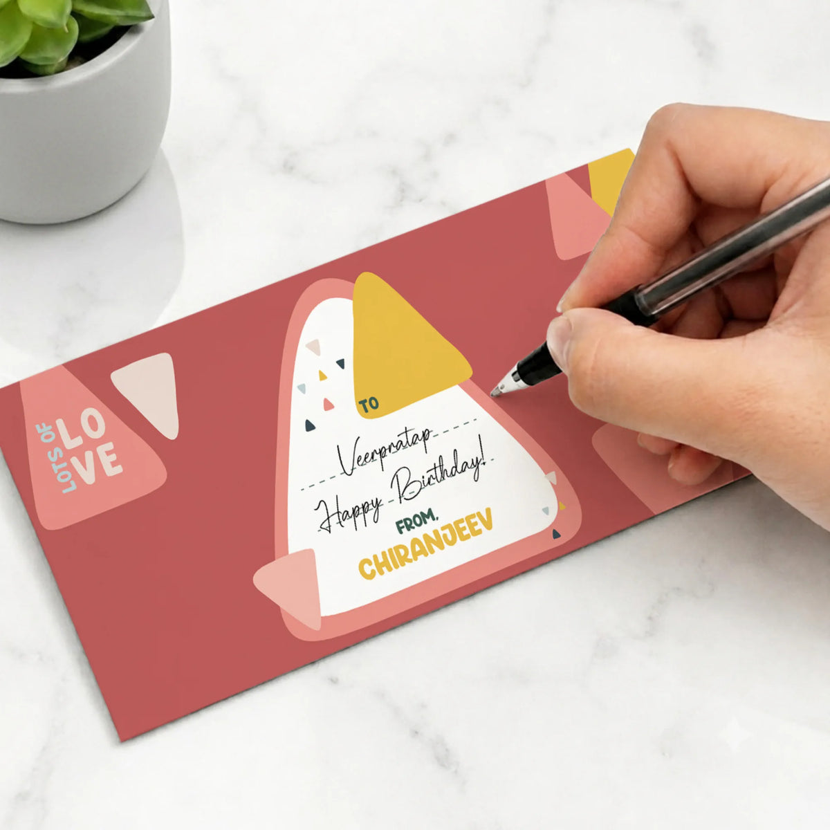 Personalised Triangle Tango Money Envelopes (Set of 10) - image 5
