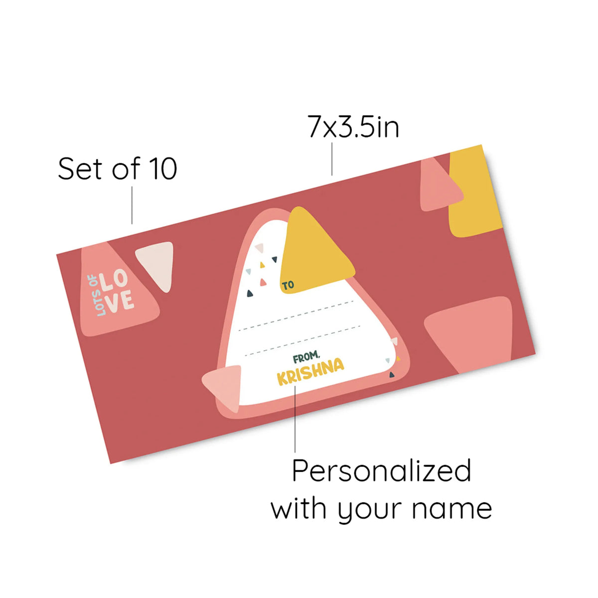 Personalised Triangle Tango Money Envelopes (Set of 10) - image 6