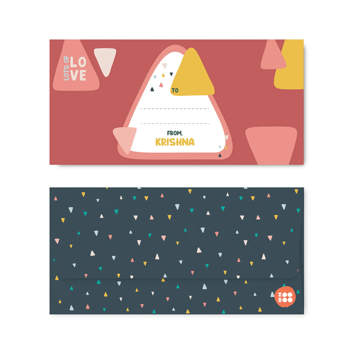 Personalised Triangle Tango Money Envelopes (Set of 10) - image 1