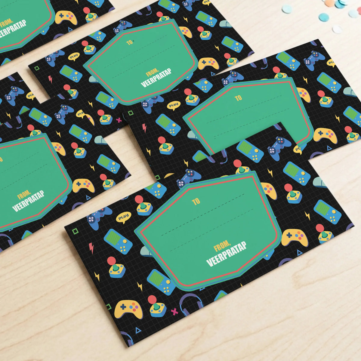 Personalised Video Game Money Envelopes (Set of 10) - image 2