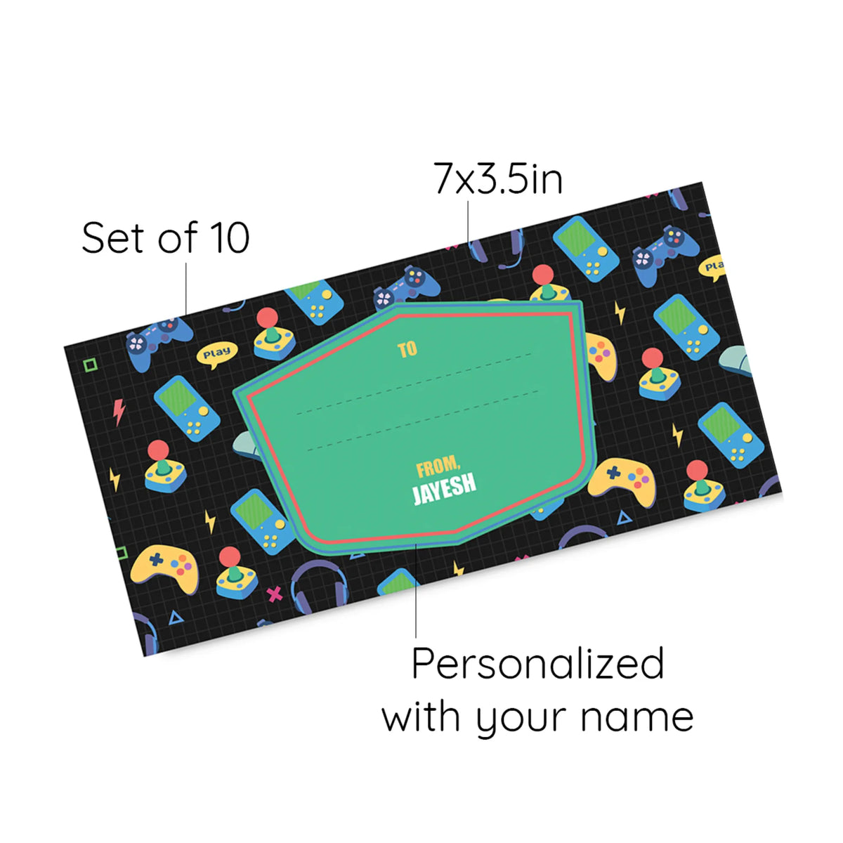 Personalised Video Game Money Envelopes (Set of 10) - image 6