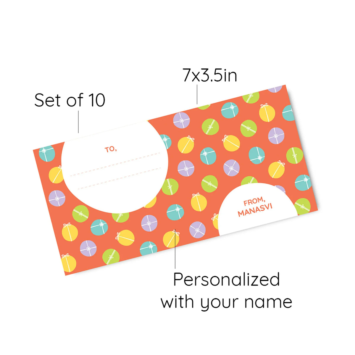 Personalised Zooboo Kids Money Envelopes (Set of 10) - image 6