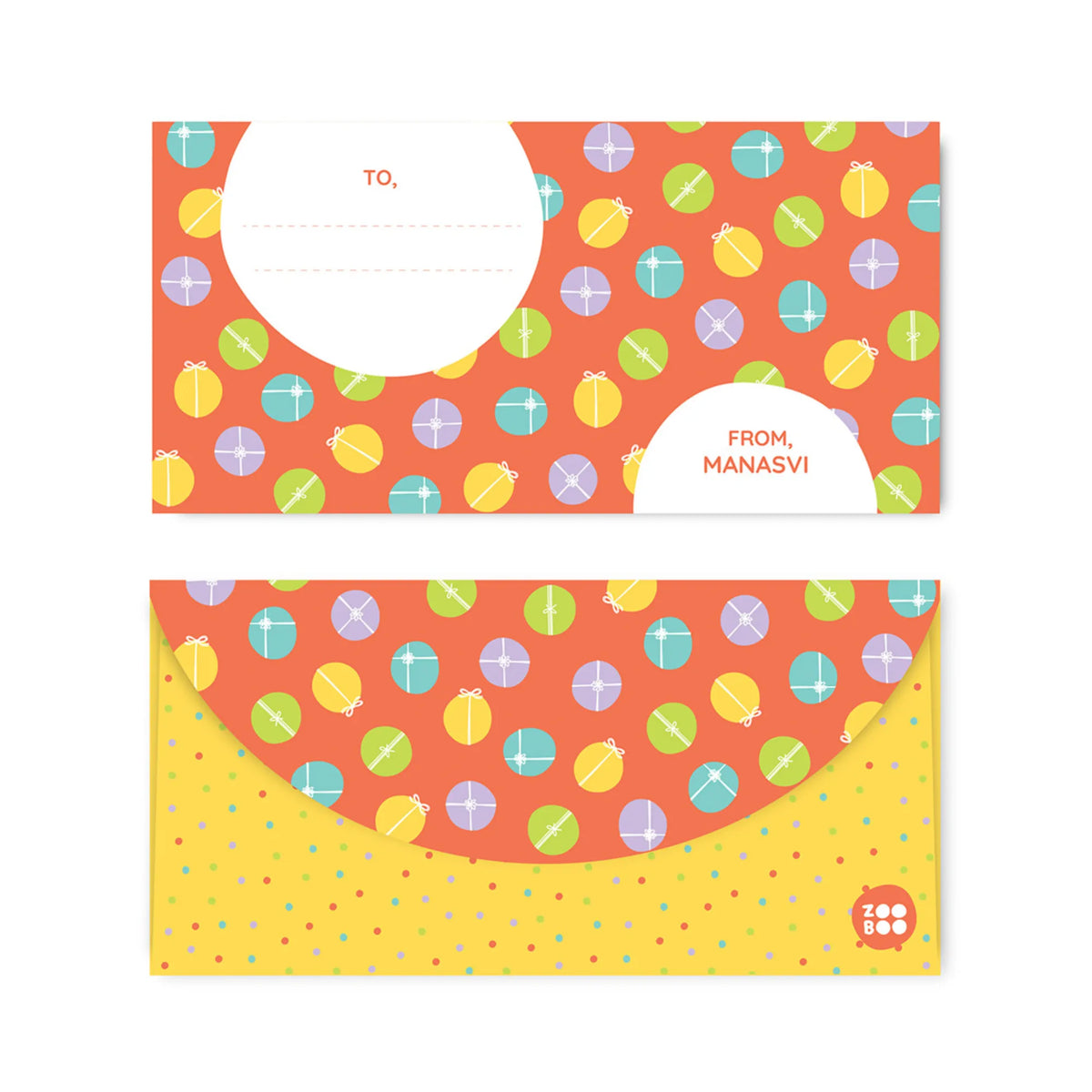 Personalised Zooboo Kids Money Envelopes (Set of 10) - image 1