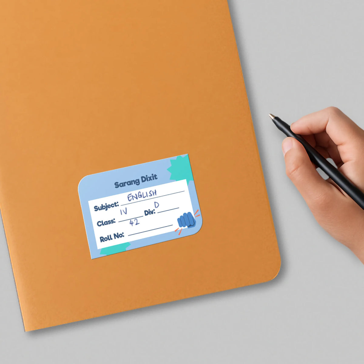 Personalised Emoji Moves Name Slips for School Books (Set of 24) - image 4