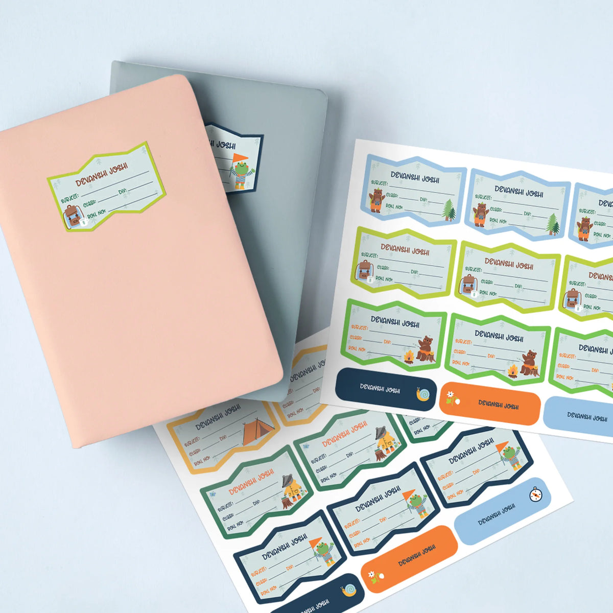 Personalised Into The Wild Name Slips for School Books (Set of 24) - image 2