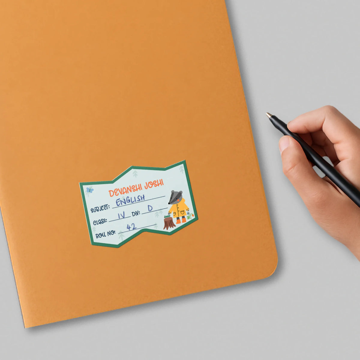 Personalised Into The Wild Name Slips for School Books (Set of 24) - image 4